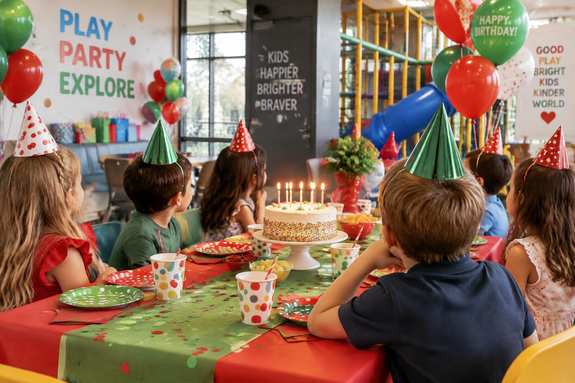 Kids at a birthday party